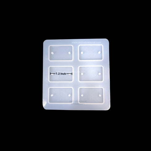 Rectangle Rakhi Mould 6 Cavity